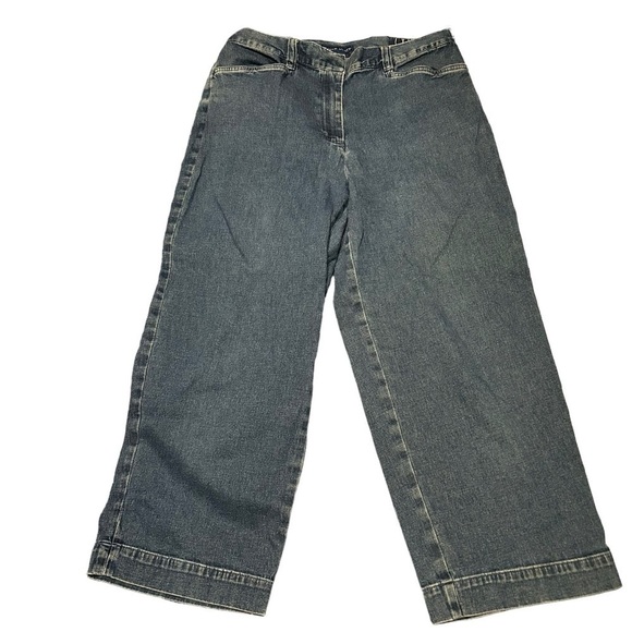 Karen Scott Denim - Karen Scott Blue Denim Stretch Capri’s Women’s Size 8